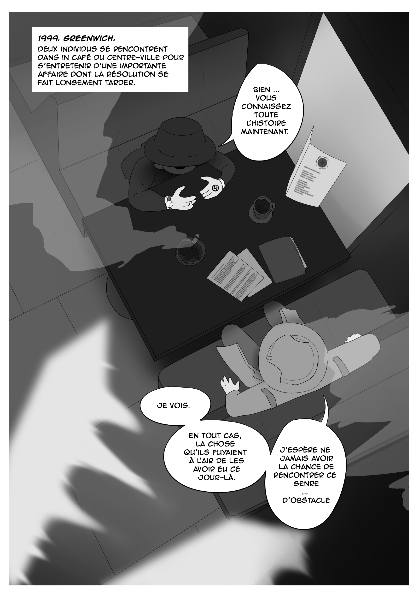 Flextstory — Prologue · Greenwich (1999), planche 1/5