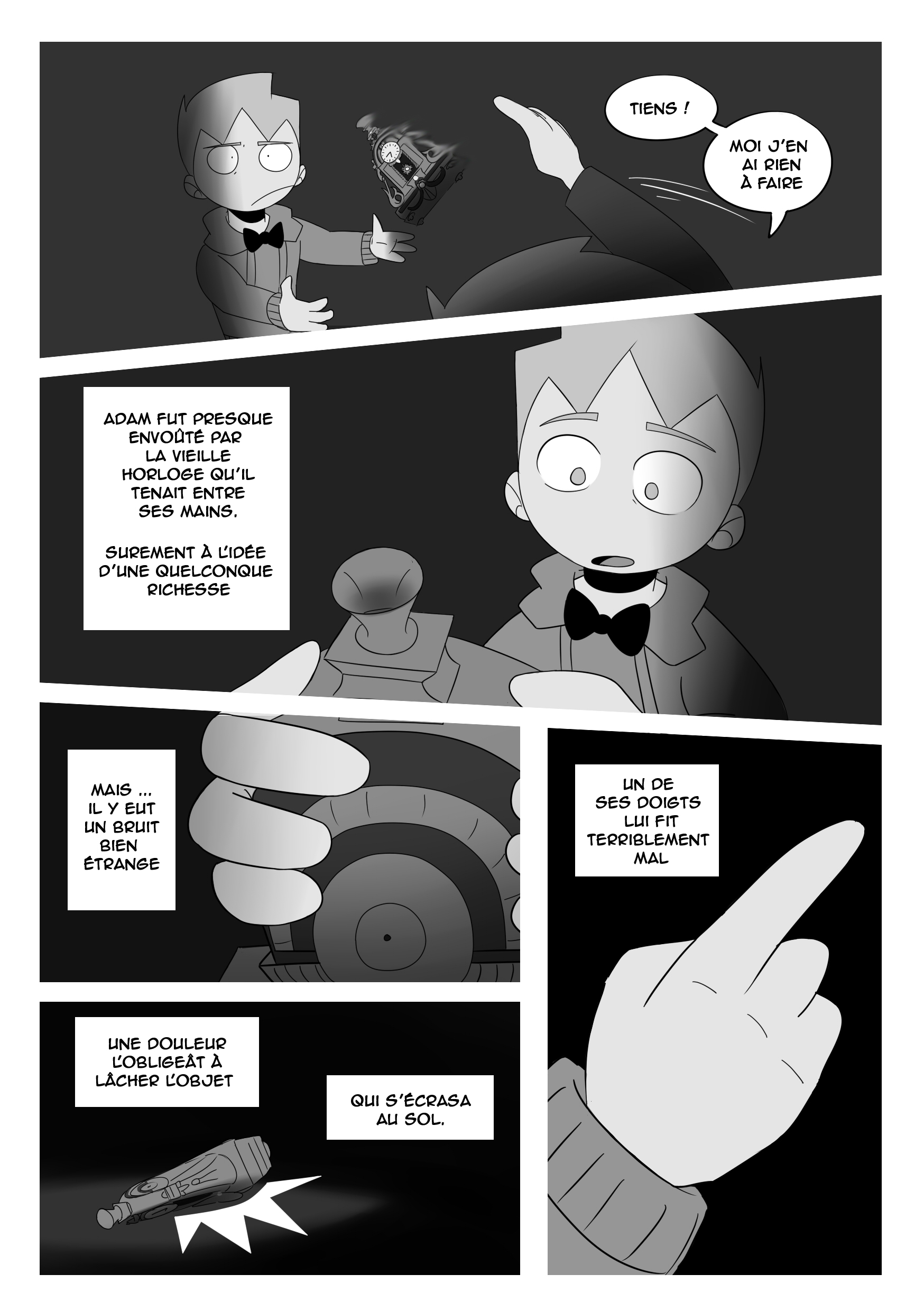 Flextstory — L'horloge, planche 3/7