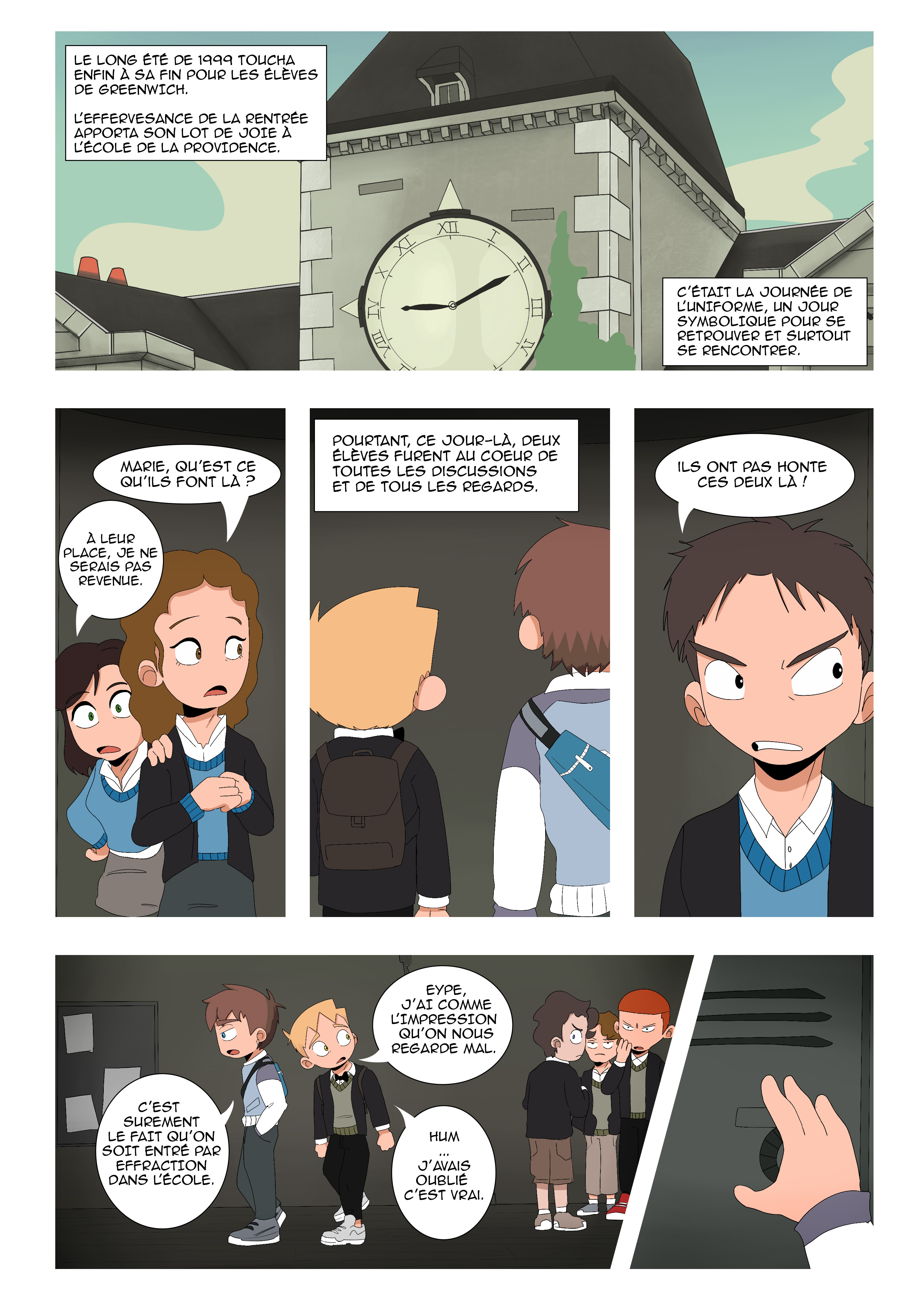 Flextstory — La rentrée de 1999, planche 1/6