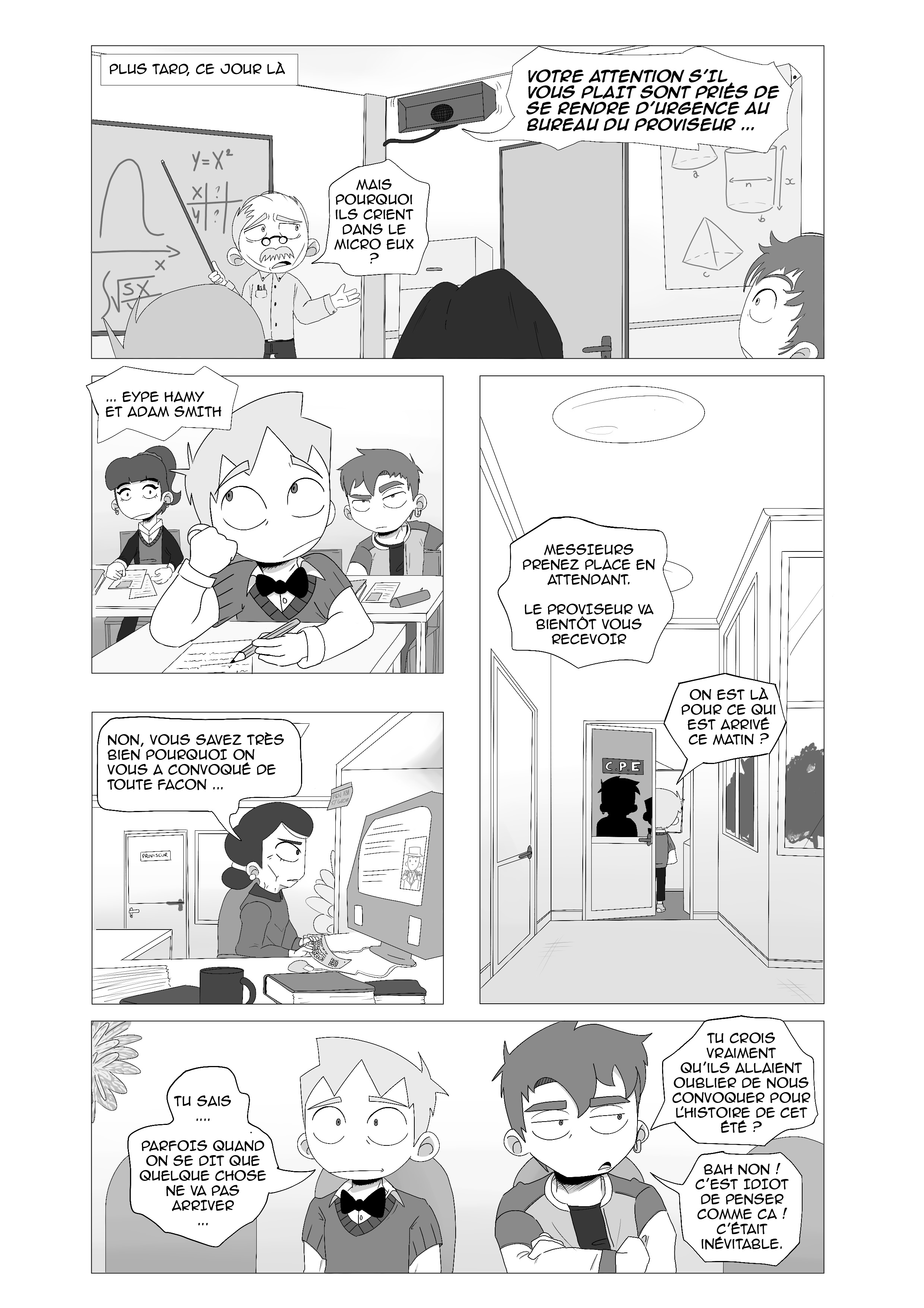 Flextstory — Face au proviseur, planche 2/7