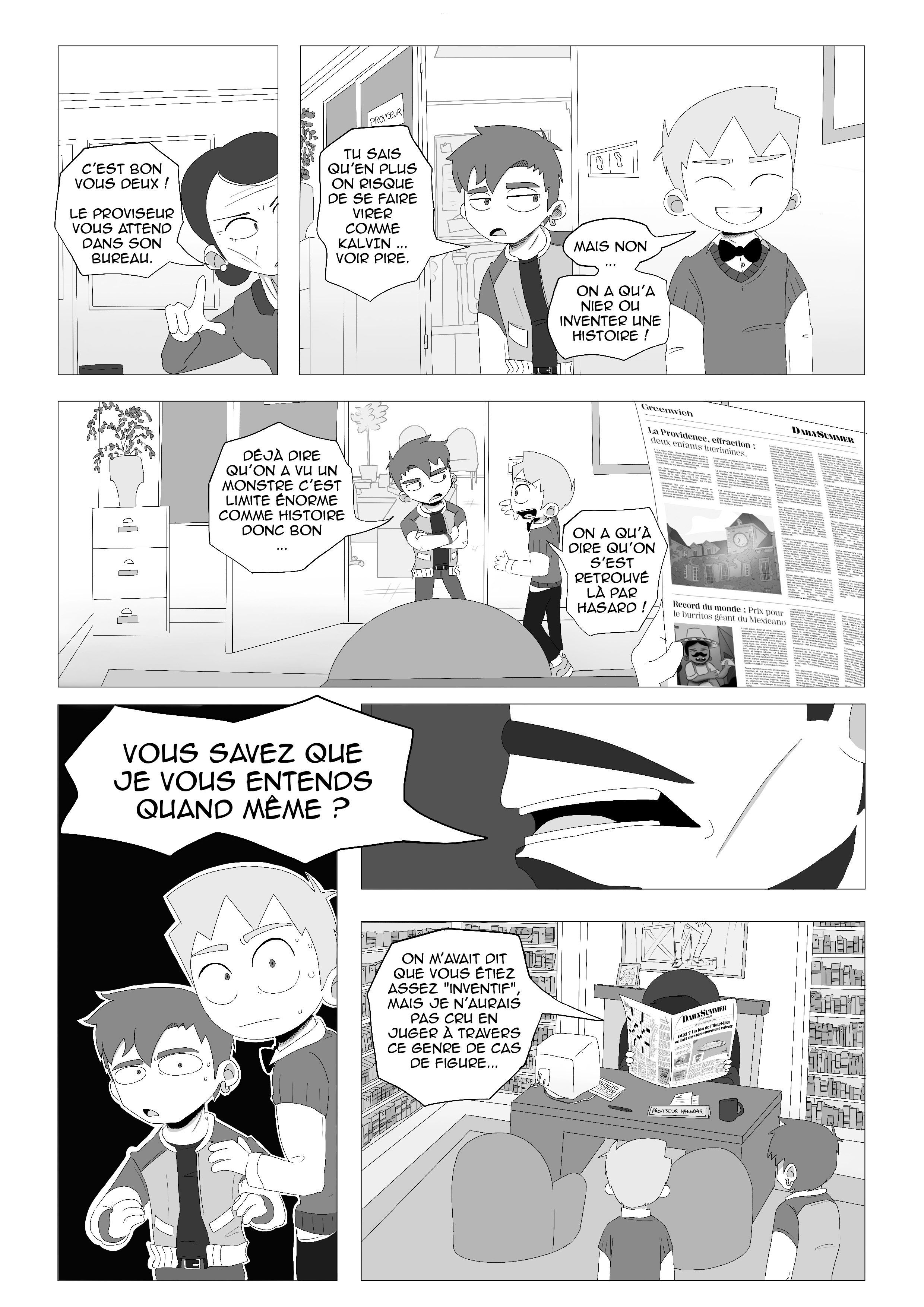 Flextstory — Face au proviseur, planche 3/7